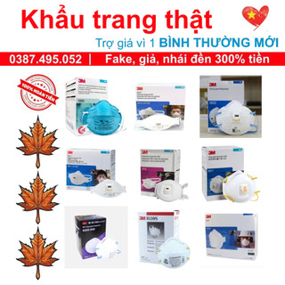⛔ Khẩu trang 3M 1860 8110 8200 8205 8211 8212 8214 8511 8514 8516 8822 9105 Aura 9205+ 9210 9211 9320+ 9322+ chính hãng