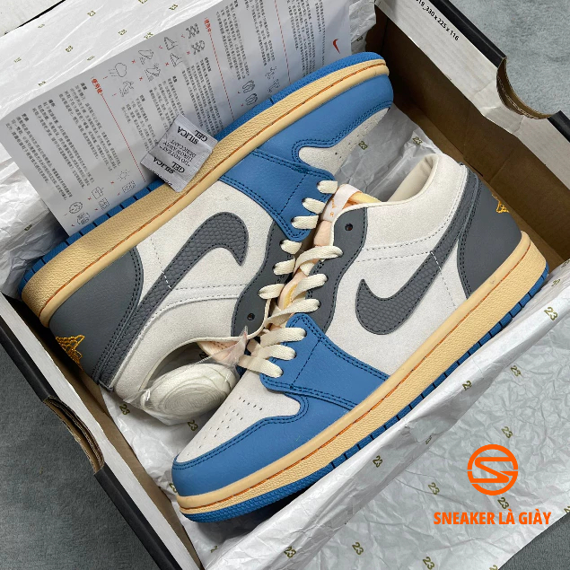 Giày Air Jordan 1 Low Vintage UNC Grey DZ5376-469 - BẢN CAO CẤP | Fullbox - Kèm dây