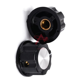 Núm Vỏ Chiết Áp ABS Màu Đen MFA Hình Hoa Mận Lỗ Ren M6 WX110