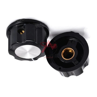 Núm Vỏ Chiết Áp ABS Màu Đen MFA Hình Hoa Mận Lỗ Ren M6 WX110