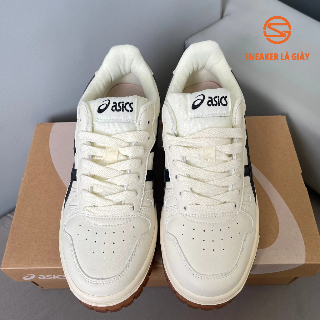 Giày Asics Court MZ Cream Black Gum 1203A127-750 - BẢN CAO CẤP FULLBOX