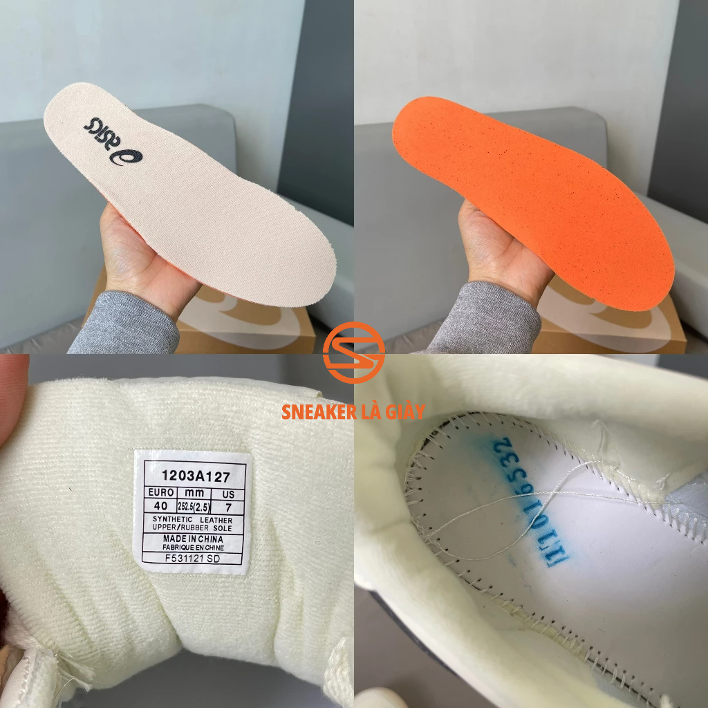 Giày Asics Court MZ Cream Black Gum 1203A127-750 - BẢN CAO CẤP FULLBOX