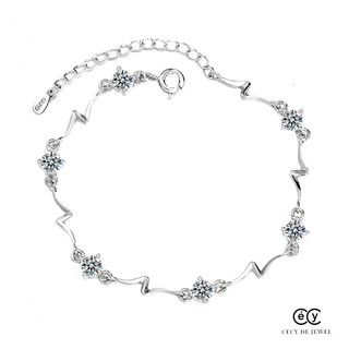 Lắc tay bạc ý 925 pha lê swarovski nữ tính cecy 07092