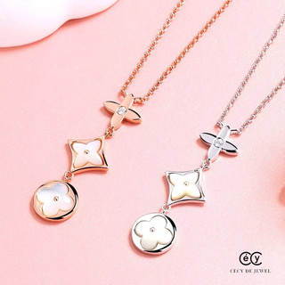 Dây chuyền bạc ý 925 mạ vàng - luxury cecy 14064