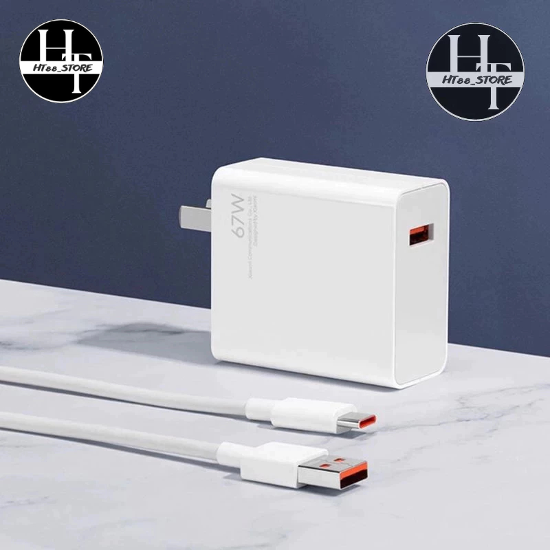 Bộ Sạc Nhanh Mi 67W - Cáp Sạc 6A USB Type-C cho mi 11 Pro & mi 11 Ultra..