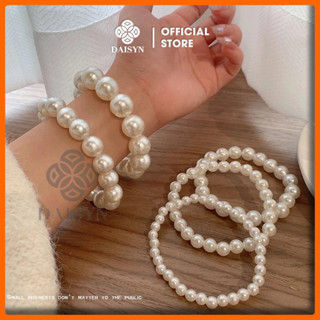    DAISYN   N819 Vòng tay hạt ngọc trai nhân tạo lắc tay hạt ngọc trai nhân tạo sang trọng 