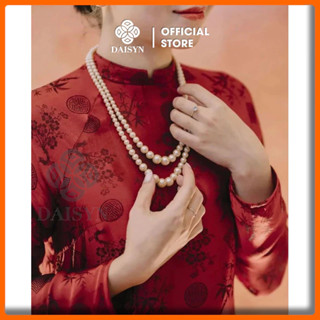 [ DAISYN ] N717 choker dây chuyền ngọc trai nhân tạo, dây chuyền áo dài , dây chuyền cưới 2 sợi sang trọng cho nữ