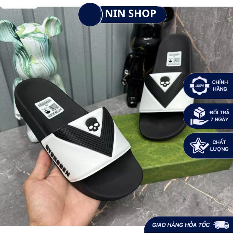Dép XU Hướng Dép lê nam HyDro quai cao su siêu nét - Dép nam cao cấp NINSHOP