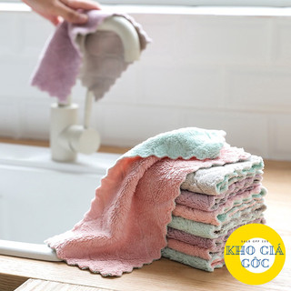 (Combo 20) Khăn Lau 2 Màu Đa Năng Siêu Thấm Nước