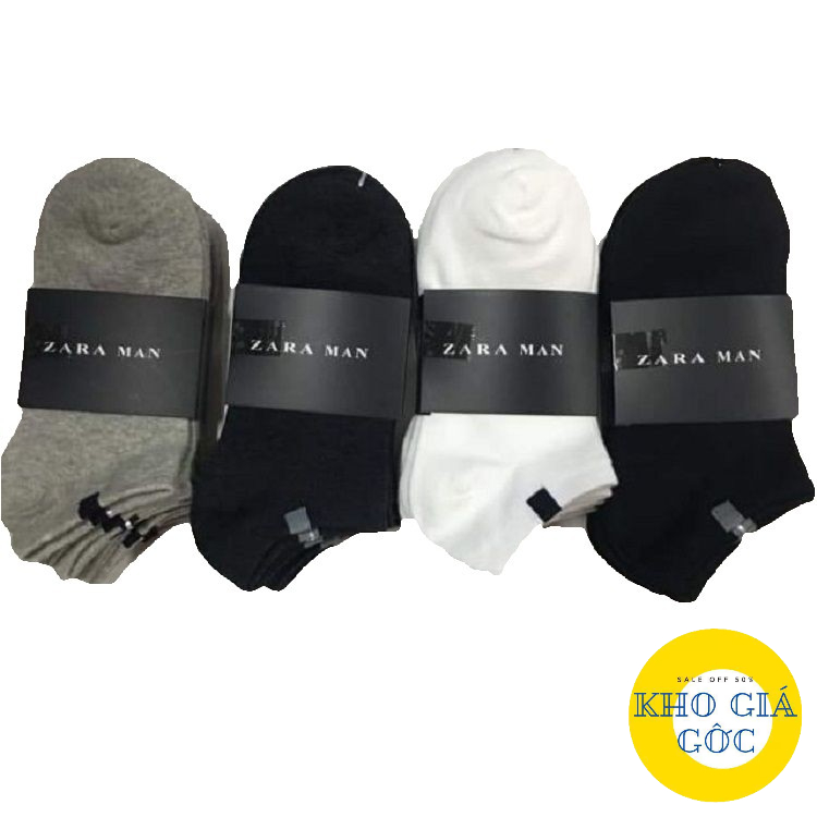 Set 10 Đôi Tất Nam Zara Man Cổ Ngắn Chống Hôi Chân