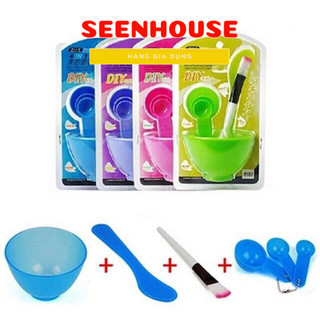 (Combo 3 bát) Bộ bát chén trộn mặt nạ 6 chi tiết