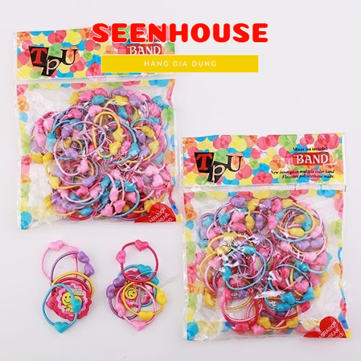 Sét 50 dây chun buộc tóc cho bé