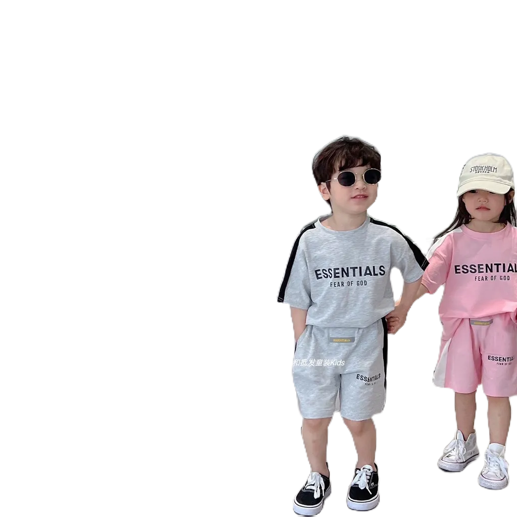 Bộ thun cotton ESSENTIAL 4 màu đen, trắng, hồng, xám cực chất cho bé yêu Hbeekids.vn