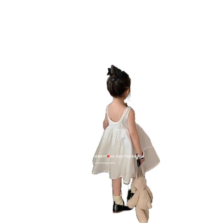 Váy Trơn 3 Lỗ Cổ Bánh Bèo Siêu Xinh Cho Bé Gái Diện Hè Từ 8-18kg