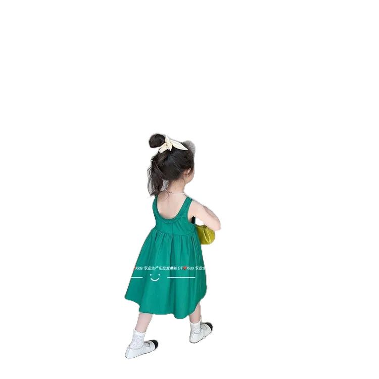 Váy Trơn 3 Lỗ Cổ Bánh Bèo Siêu Xinh Cho Bé Gái Diện Hè Từ 8-18kg