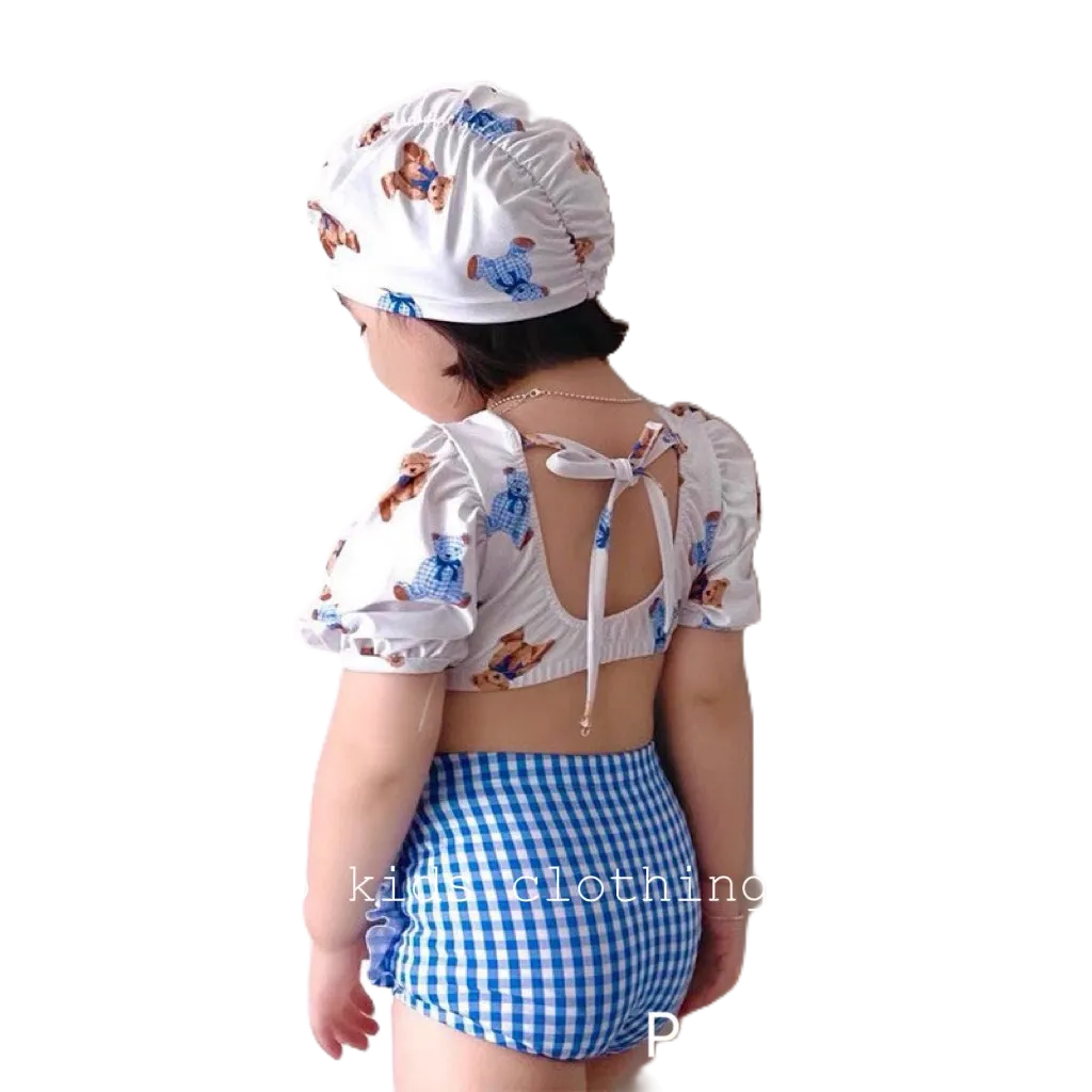 Bikini 2 Màu Hot Trend Sành Điệu Cho Bé Gái Từ 8-18Kg