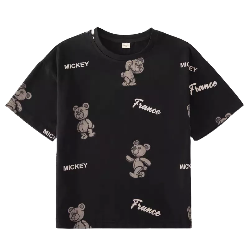 Áo Phông Gấu Honey Bee 2 màu Phong Cách Hàn Quốc Cho Bé Trai Từ 10 - 22kg