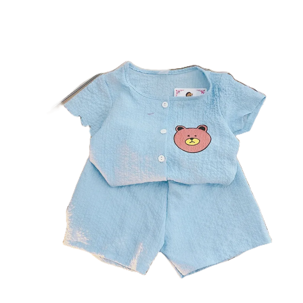 Set Bộ Đũi Xốp In Gấu Siêu Xinh Cho Bé Trai Bé Gái 4 Màu Hot