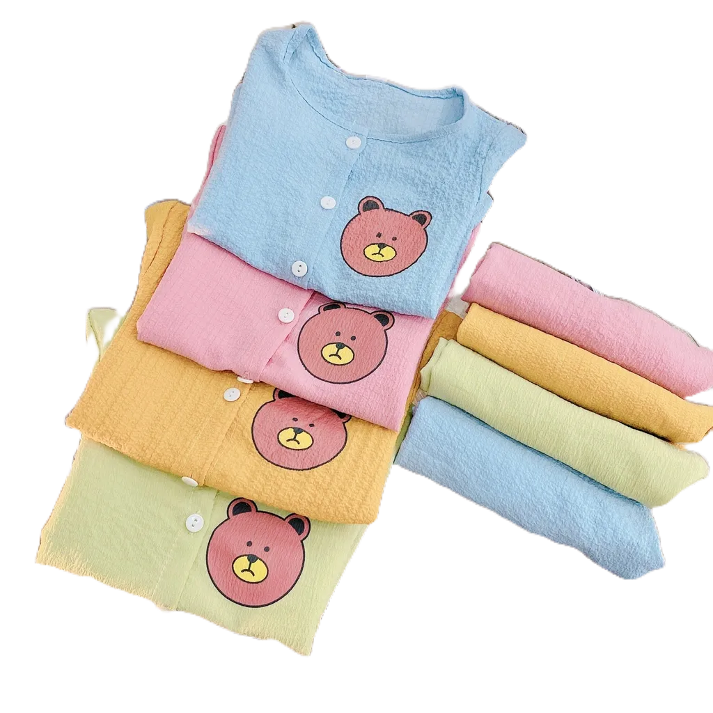 Set Bộ Đũi Xốp In Gấu Siêu Xinh Cho Bé Trai Bé Gái 4 Màu Hot