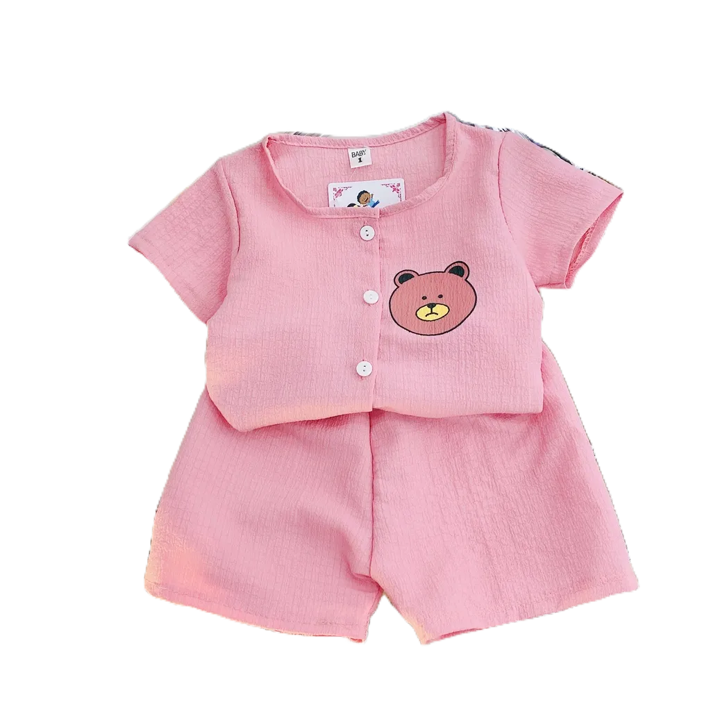 Set Bộ Đũi Xốp In Gấu Siêu Xinh Cho Bé Trai Bé Gái 4 Màu Hot