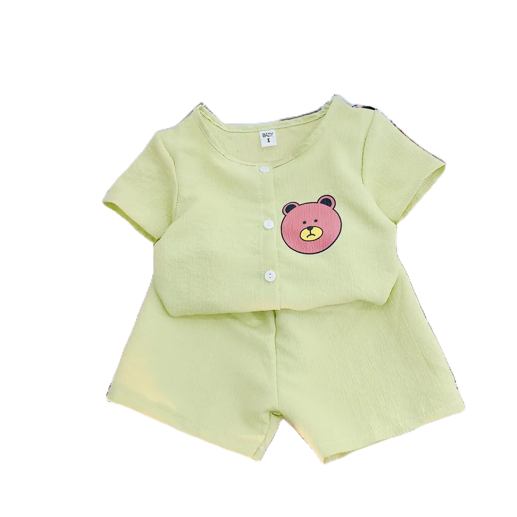 Set Bộ Đũi Xốp In Gấu Siêu Xinh Cho Bé Trai Bé Gái 4 Màu Hot