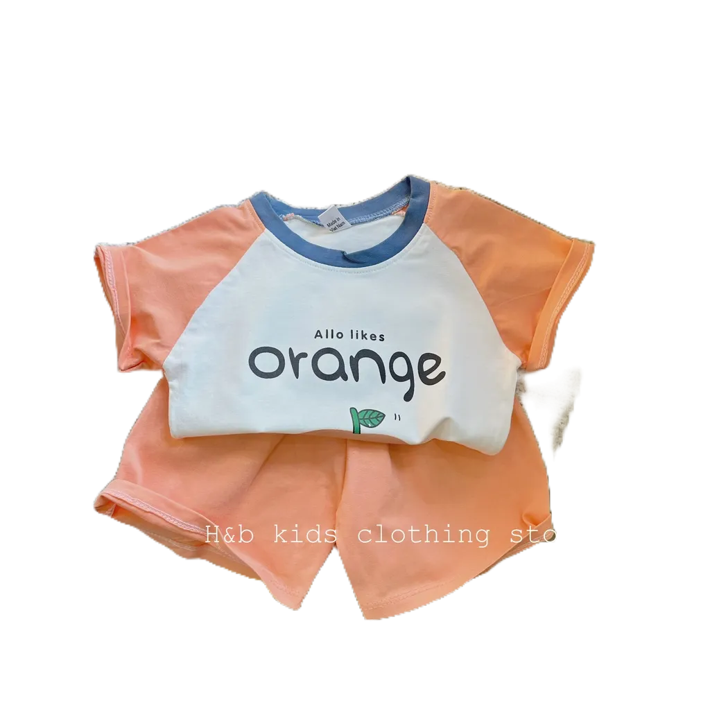 Sét Bộ Cotton Tàu Orange Honey Bee Cho Bé Yêu Từ 8-20kg