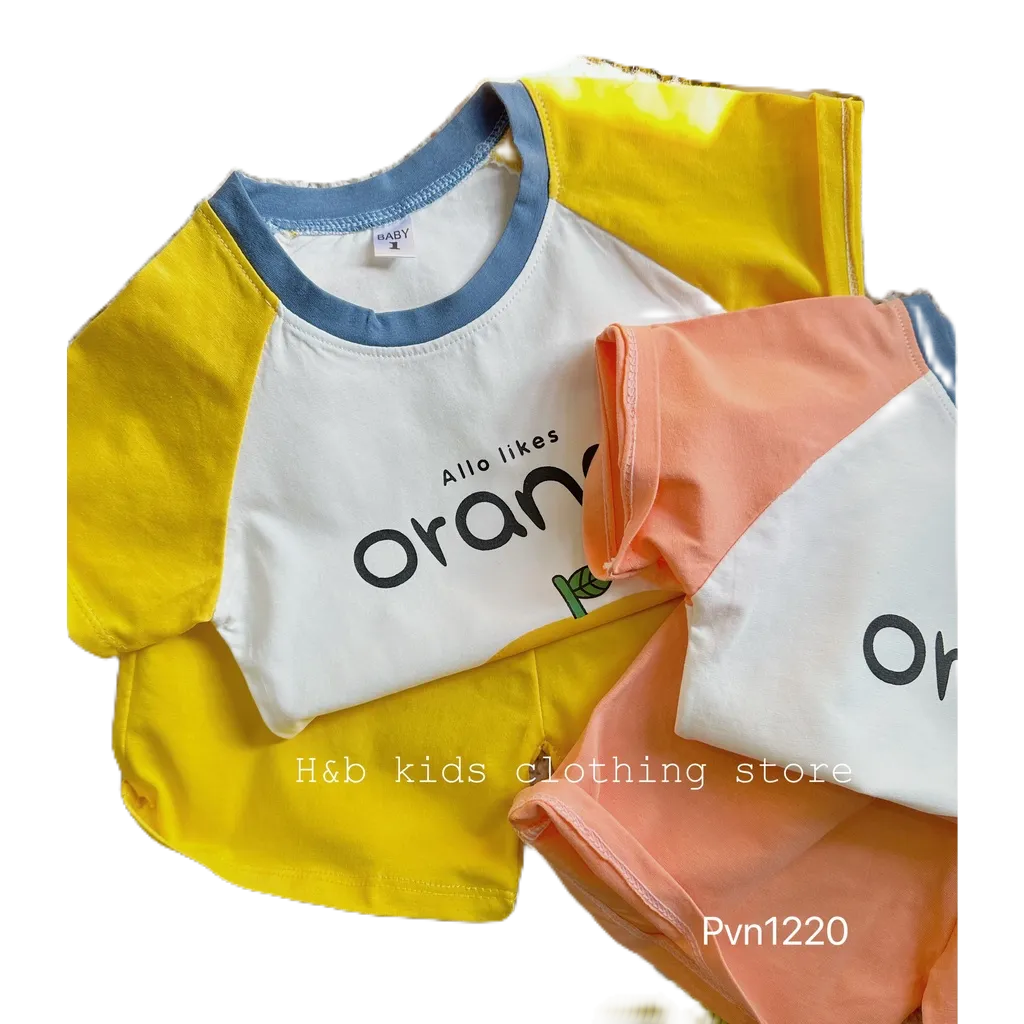 Sét Bộ Cotton Tàu Orange Honey Bee Cho Bé Yêu Từ 8-20kg