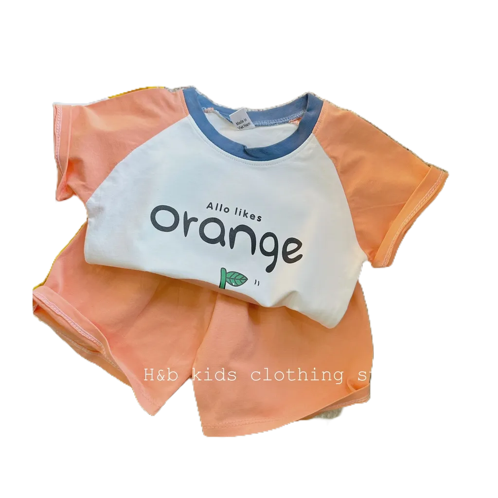 Sét Bộ Cotton Tàu Orange Honey Bee Cho Bé Yêu Từ 8-20kg