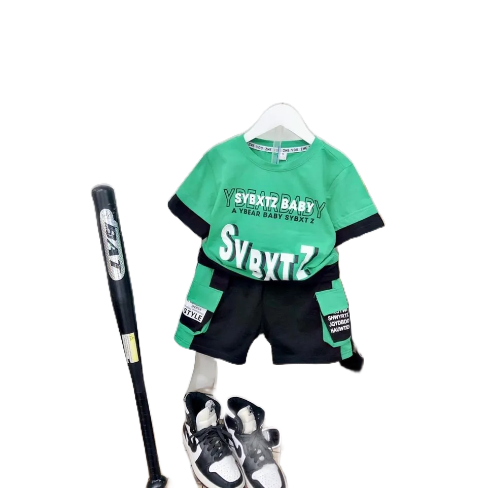 Sét Bộ Cotton Tàu Thể Thao Quần Túi Hộp Cá Tính 3 Màu Honey Bee Cho Bé Trai