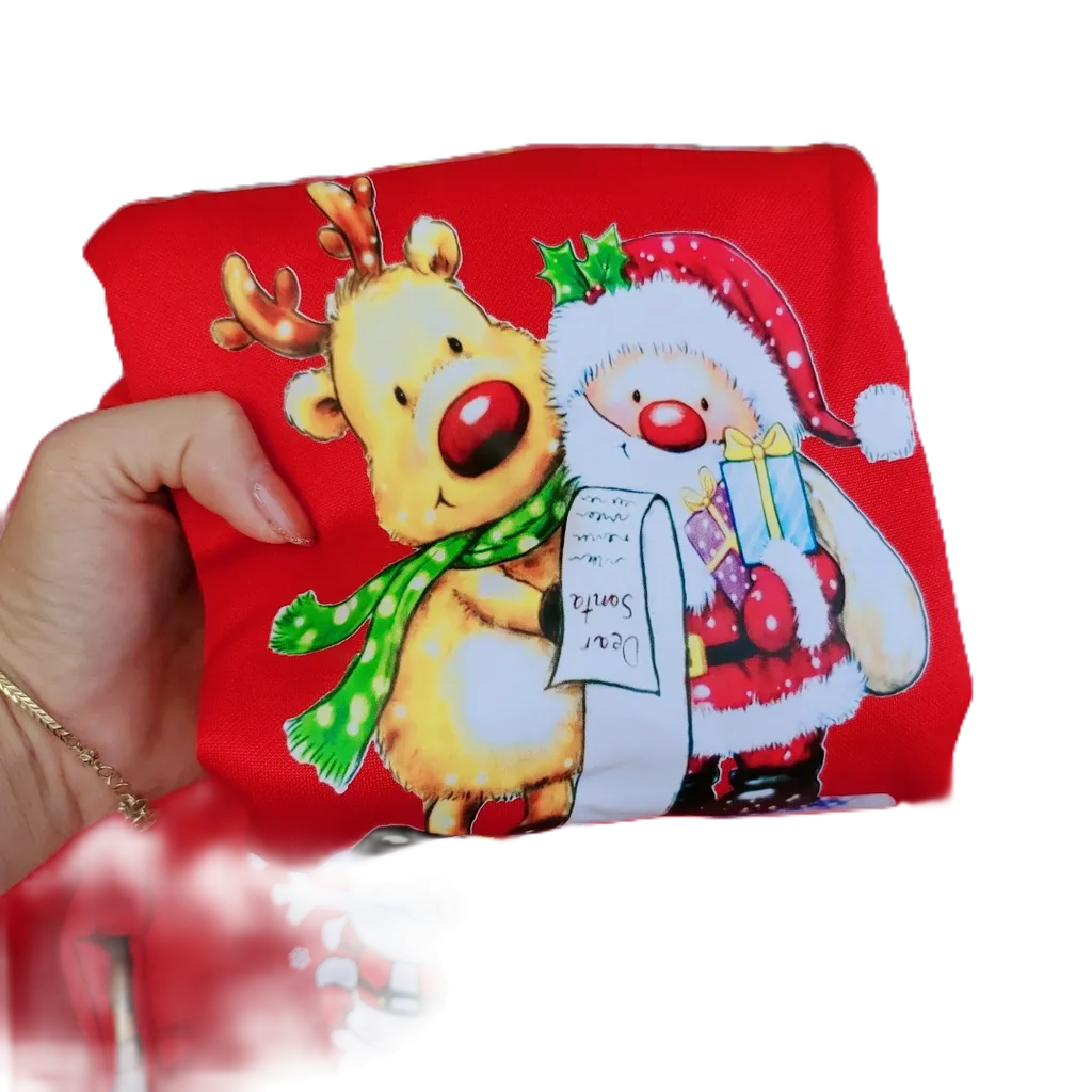 Áo Noel Nỉ Bông Mịn Honey Bee Hình In Xuất Sắc  Cho Bé Trai Bé Gái Từ 8-20 kg