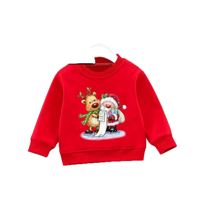 Áo Noel Nỉ Bông Mịn Honey Bee Hình In Xuất Sắc  Cho Bé Trai Bé Gái Từ 8-20 kg