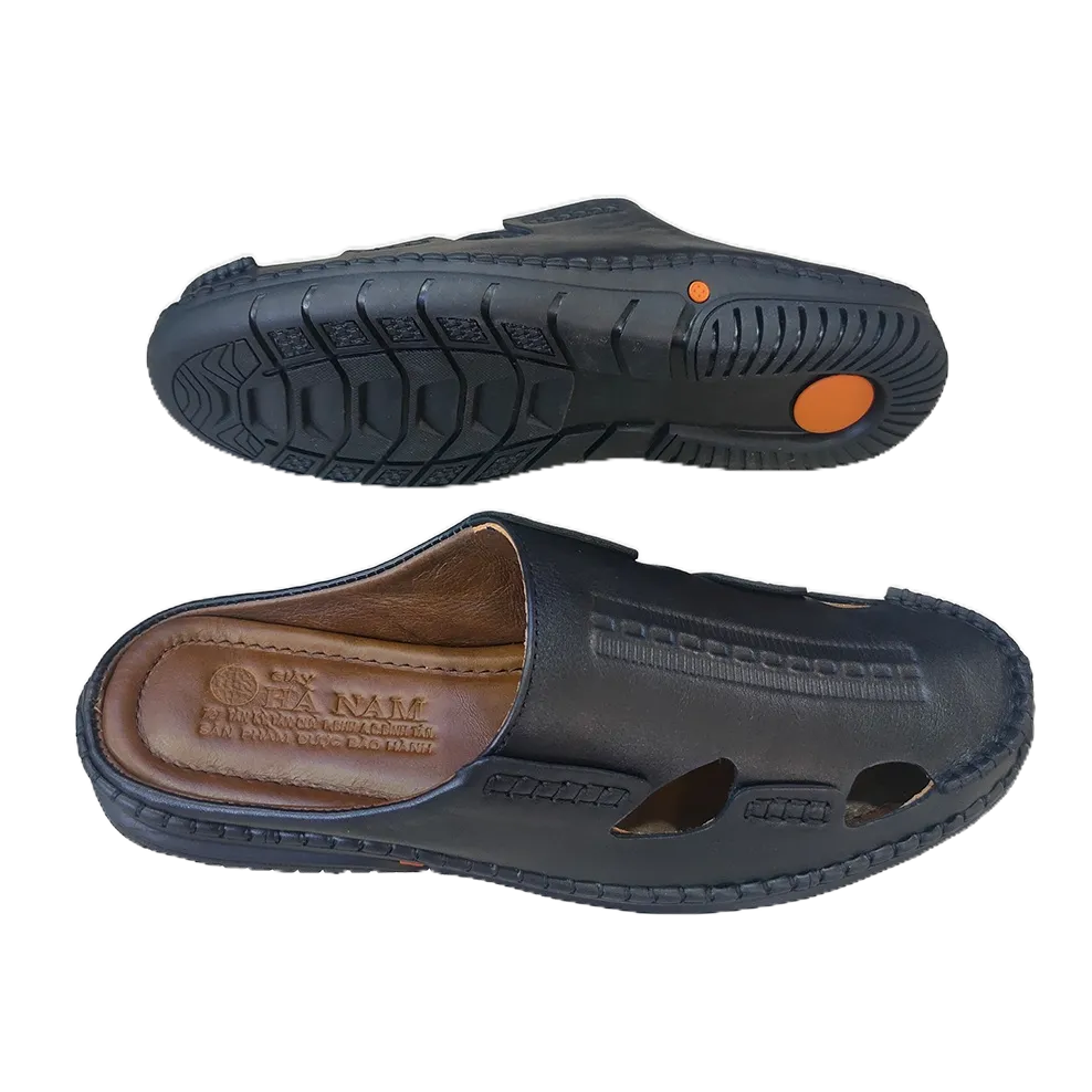 Dép bít mũi nam TiTi ĐÔ da bò thật cao cấp GSB20115a