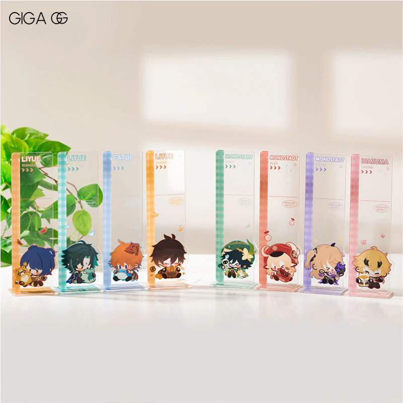 Standee Dạng Thước Kẻ Trưng Bày Nhân Vật Genshin Impact