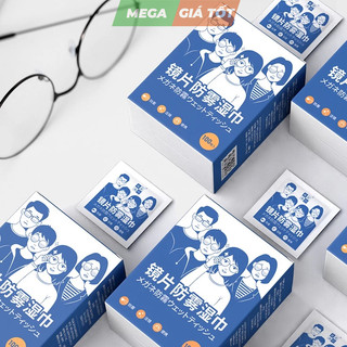 Giấy Lau Kính Nano (Hộp 100 miếng) Chống Bám Hơi Nước Chống Vân Tay Và Bụi Mịn