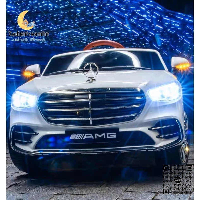 Ô Tô Điện Mercedes AMG WN 506 2 Chỗ 4 Động Cơ Kết Nối BlueTooth Tốc Độ Cao (Hồng-Đen-Trắng)