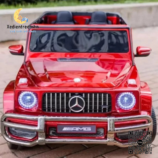 [Bản Cao Cấp] Ô tô điện MERCEDES G63 2 chỗ ghế nệm da, bánh cao su mềm, sơn tĩnh điện (Đen-Trắng)