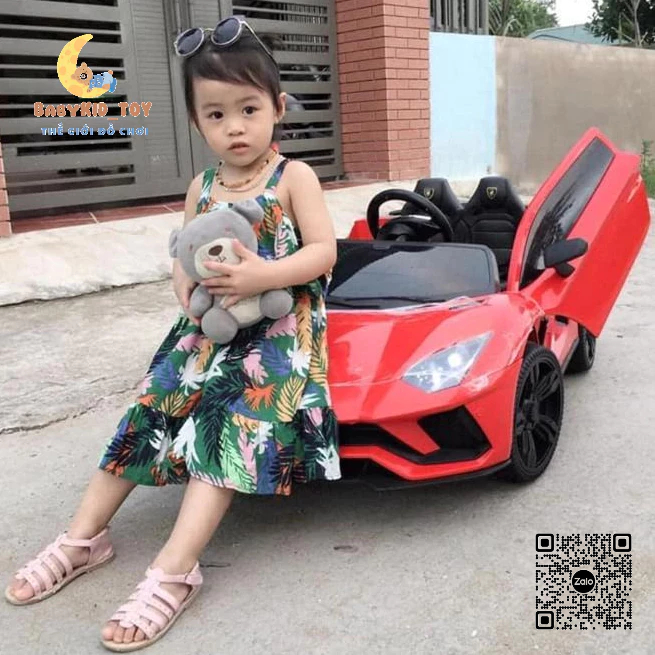 Ô Tô Điện Lamboghini LT 998 Cánh Mở Chéo 2 Động Cơ, Điều Khiển Qua APP, Có Bluetooth