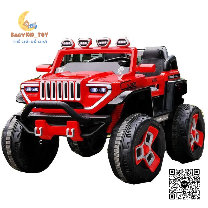 Ô tô điện địa hình BDQ1200 2 chỗ 4 động cơ tải trọng 80KG