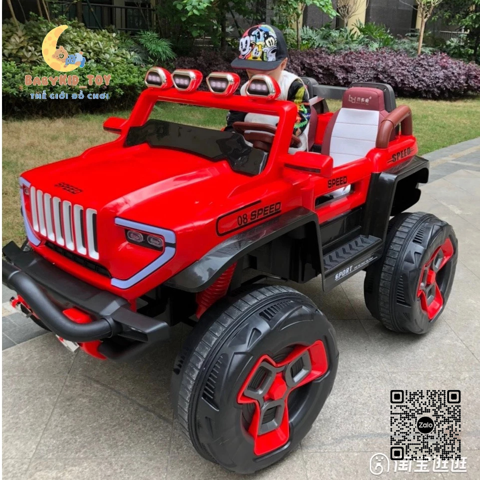 Ô tô điện địa hình BDQ1200 2 chỗ 4 động cơ tải trọng 80KG