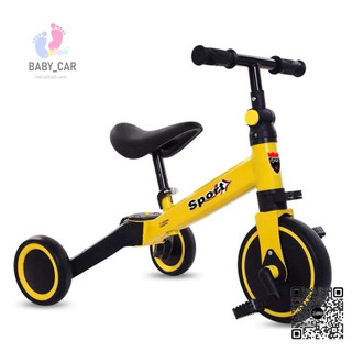Xe chòi chân SPORT thăng bằng kết hợp xe đạp cho bé 2-5 tuổi (Đỏ-Vàng)