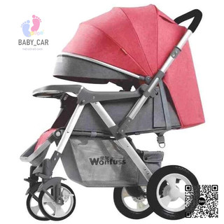 [Freeship Hà Nội] Xe đẩy đi bộ cho bé 2 chiều 3 tư thế BELECOO 511 bánh hơi có giảm sóc bảo hành 12 tháng