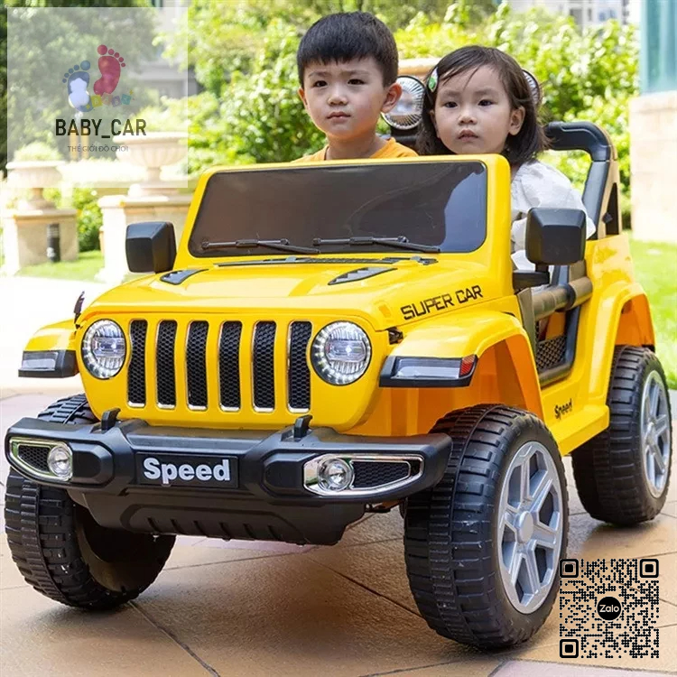 Ô Tô Điện FT 938 Ghế Da Bánh Cao Su 4 Động Cơ (Đỏ-Vàng-Trắng)