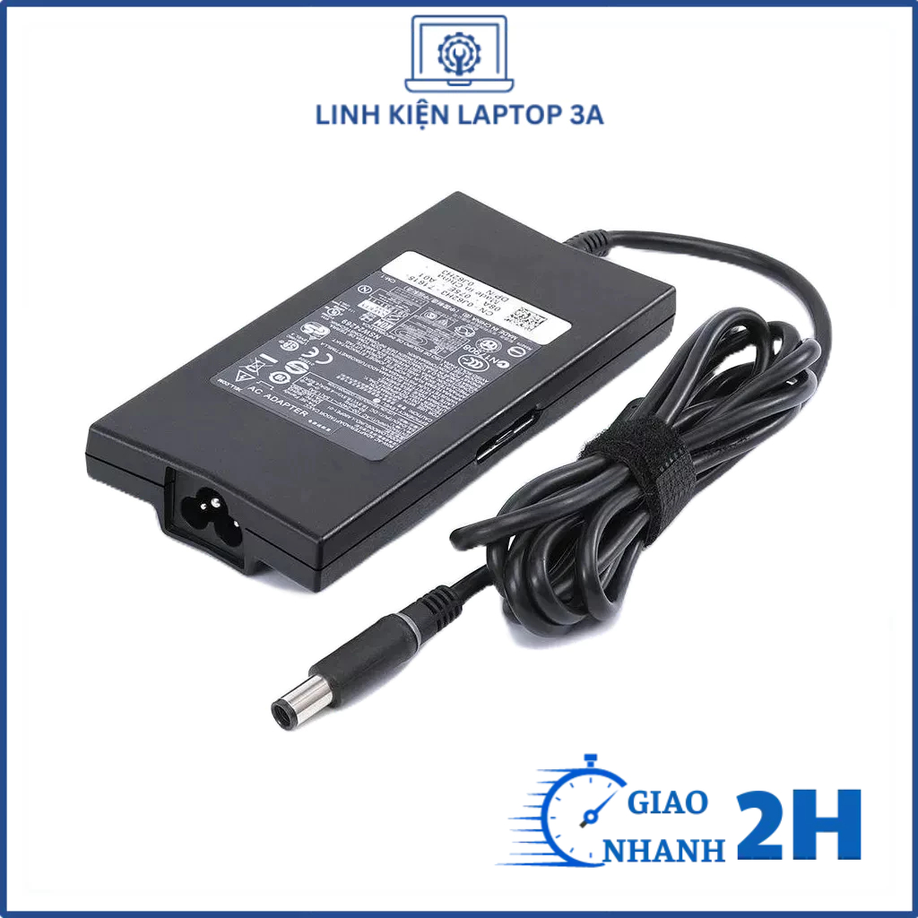 Sạc laptop Dell 19.5V- 6.7A 130W ZIN, Sạc Dell G3 G5 G7 3579 3779 15 3590 5590 5587 7588 7590 17 7790 mới 100%