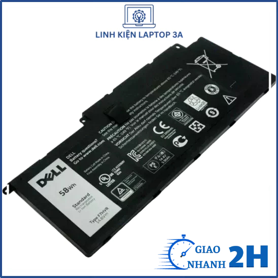 Pin laptop DELL Inspiron 15-7537 F7HVR 58WH 14-7437 14-7000 14-N7437 7537 7737 17-7737