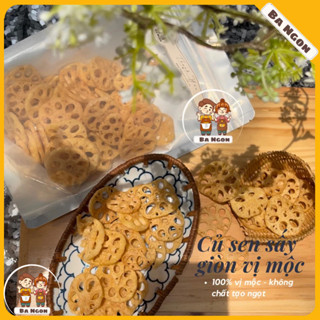 Củ sen sấy giòn ăn liền thơm ngon giòn rụm: Vị mộc, Phomai, Rong biển mè, trứng muối, xí muội - ảnh shop tự chụp