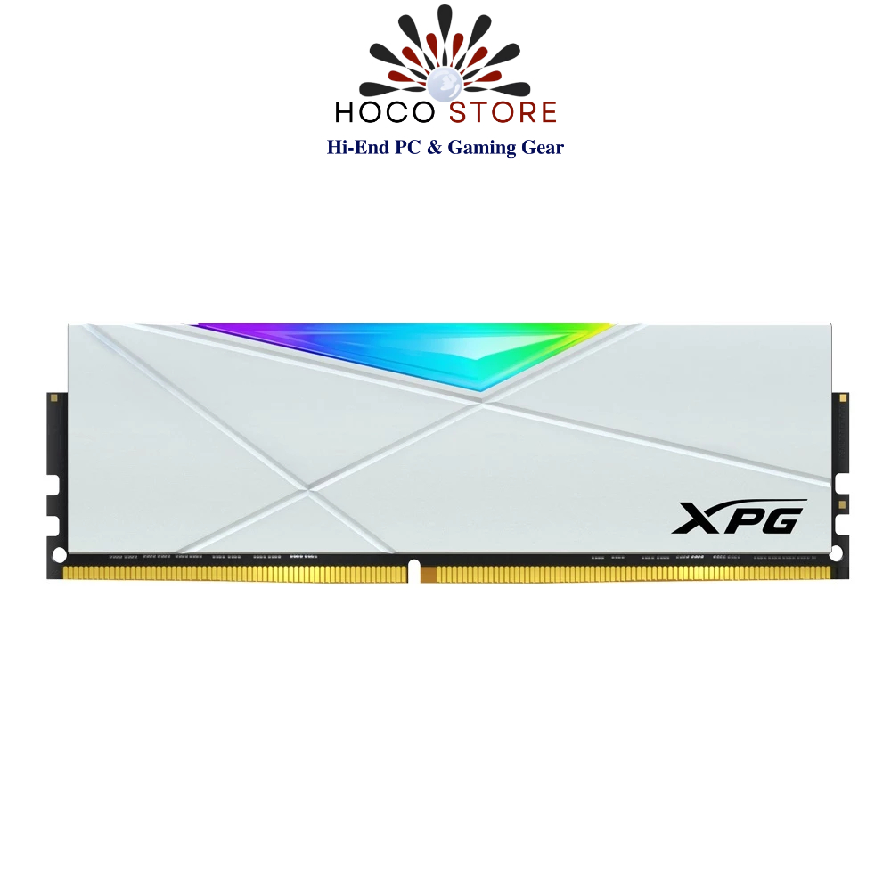 Ram máy tính Adata DDR4 XPG SPECTRIX D50 RGB 16GB Bus 3200MHz WHITE/GREY -Chính hãng(BH 5 năm)