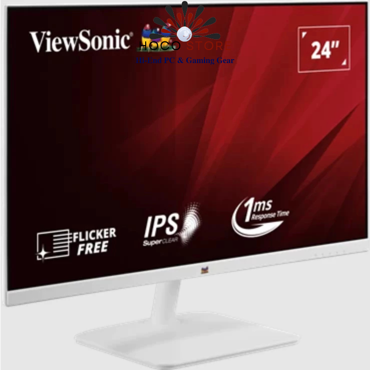 Màn hình ViewSonic VA2432-H-W Trắng  - Chính hãng