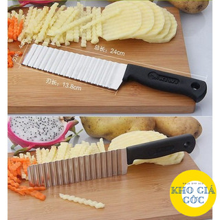 (Combo 3 Cái) Dao Thái Rau Củ Lượn Sóng (kho gia goc)