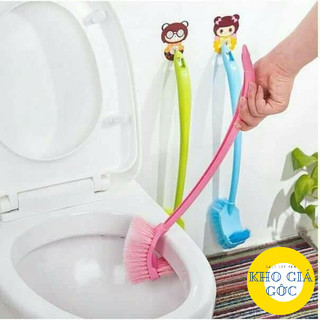 (Combo 4 Cái) Chổi Cọ Toilet 2 Đầu Cọ