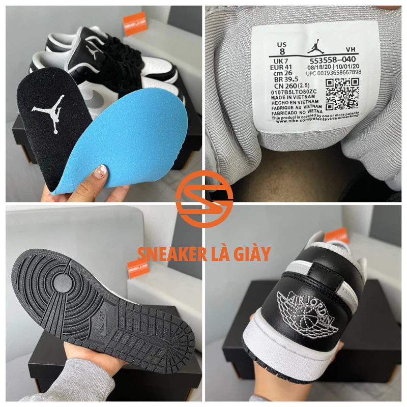 Giày Air Jordan 1 Low Smoke Grey V3 - Bản Cao Cấp Fullbox